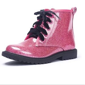 NEW Ositos Little Girls Glitter Combat Boots